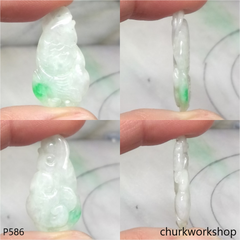 White jade fish pendant