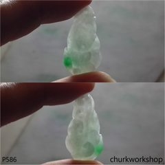 White jade fish pendant