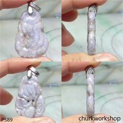 Small lavender jade pendant