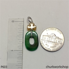 Green jade small pendant