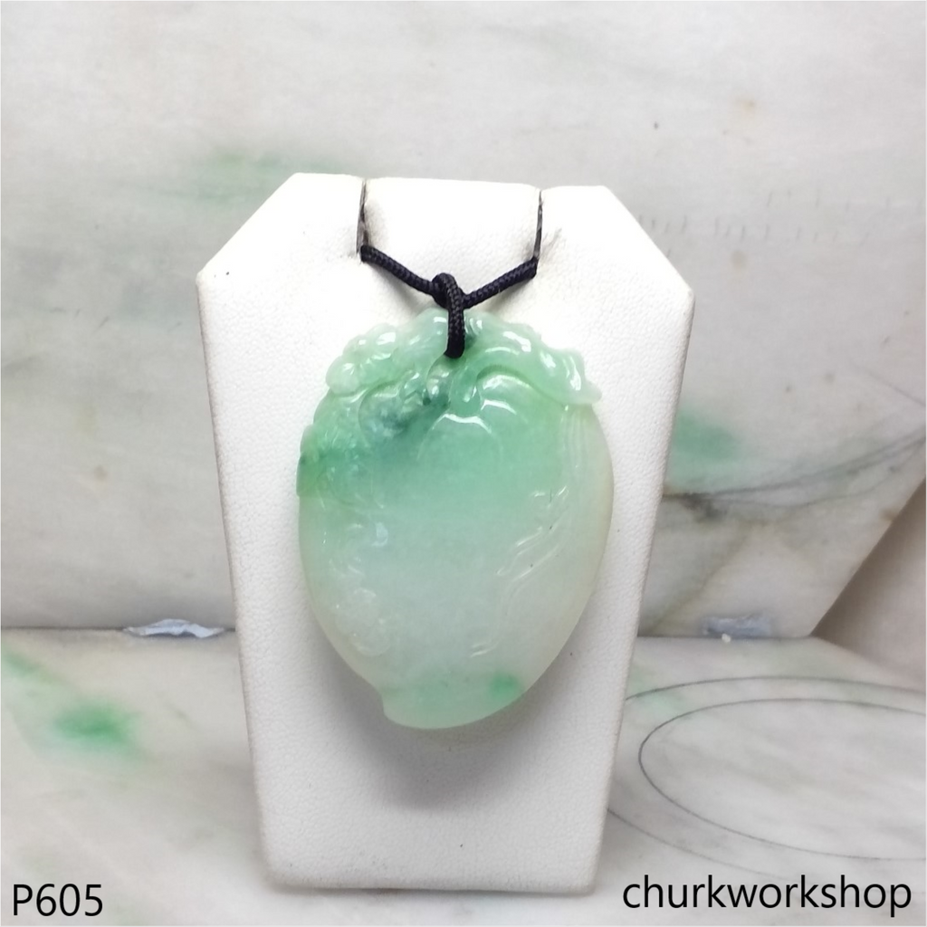Reserved for Edmund Large jade peach pendant