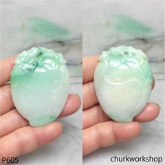 Reserved for Edmund Large jade peach pendant