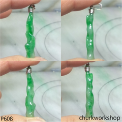 Small green jade branches pendant