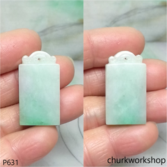 Light green jade pendant
