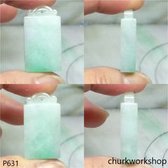 Light green jade pendant
