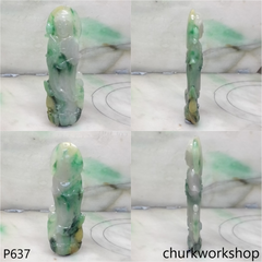 Reserved Large lady Buddha jade pendant