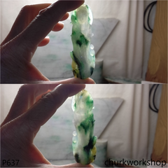 Reserved Large lady Buddha jade pendant