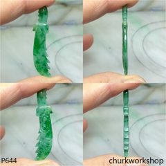 Green jade sword pendant