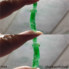 Green jade sword pendant