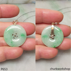 Jade coin pendant