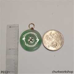 Jade coin pendant