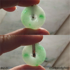 Jade coin pendant