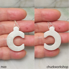 Jade Alphabet pendant