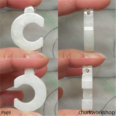 Jade Alphabet pendant