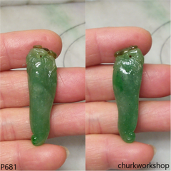 Bluish green jade pendant