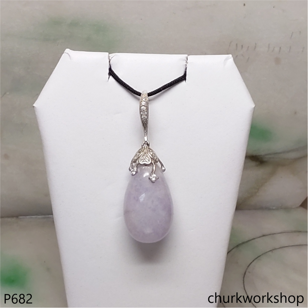Lavender jade pendant