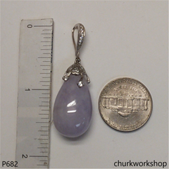 Lavender jade pendant
