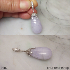 Lavender jade pendant