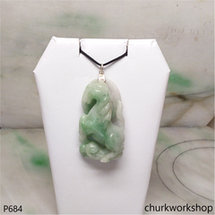 Jade horse pendant