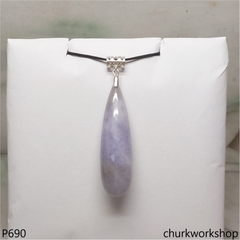 Large lavender jade pendant