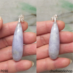Large lavender jade pendant