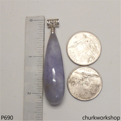 Large lavender jade pendant