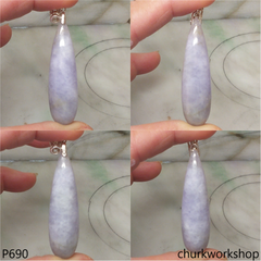 Large lavender jade pendant