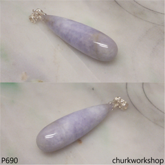 Large lavender jade pendant