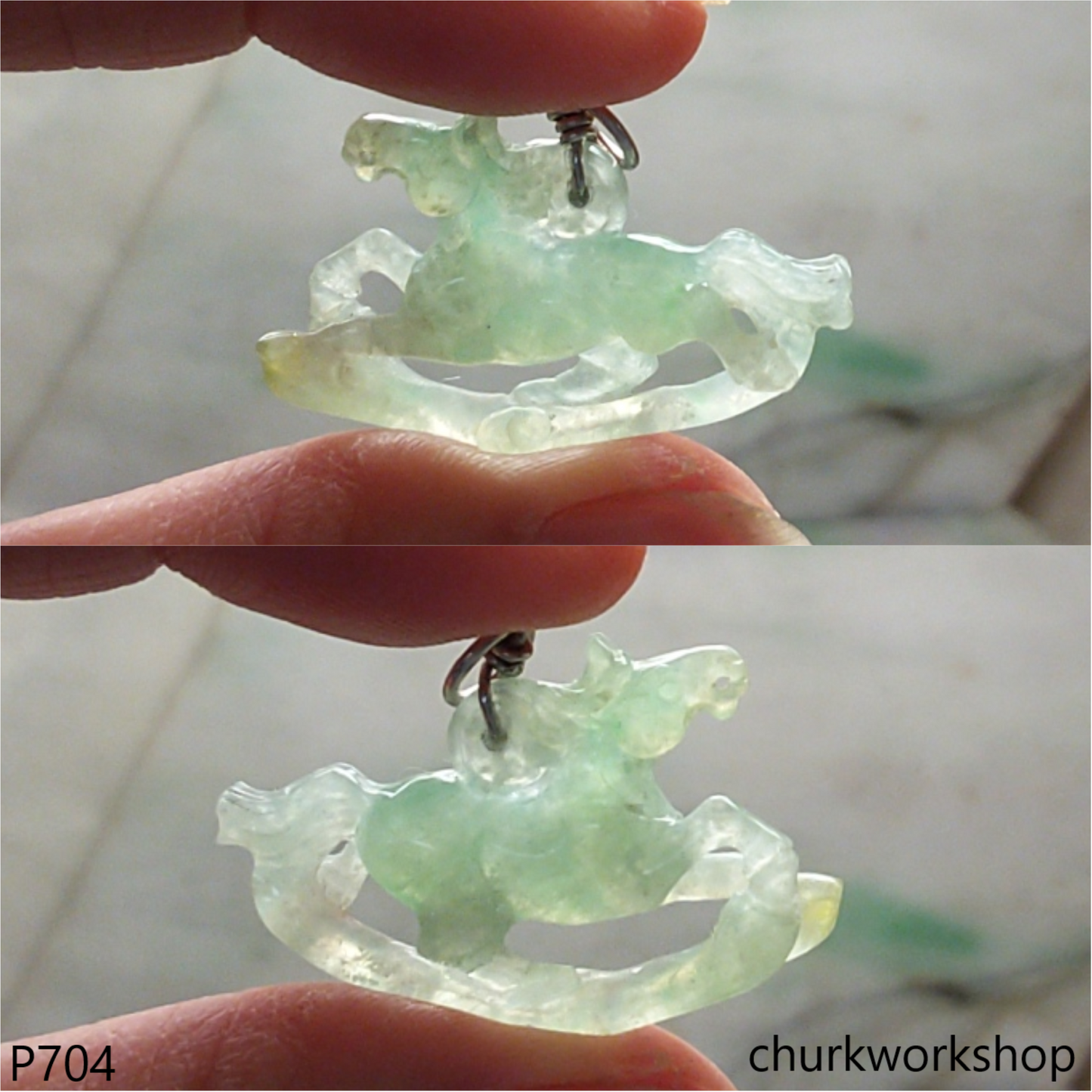 Small jade horse pendant