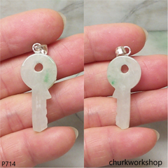 Jade key pendant