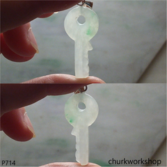 Jade key pendant