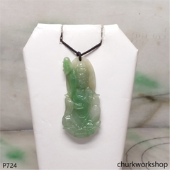 Light green jade lady Buddha