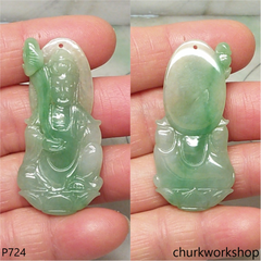 Light green jade lady Buddha
