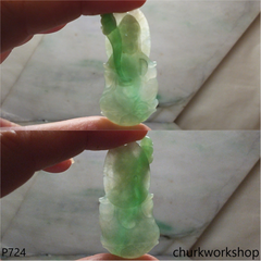 Light green jade lady Buddha