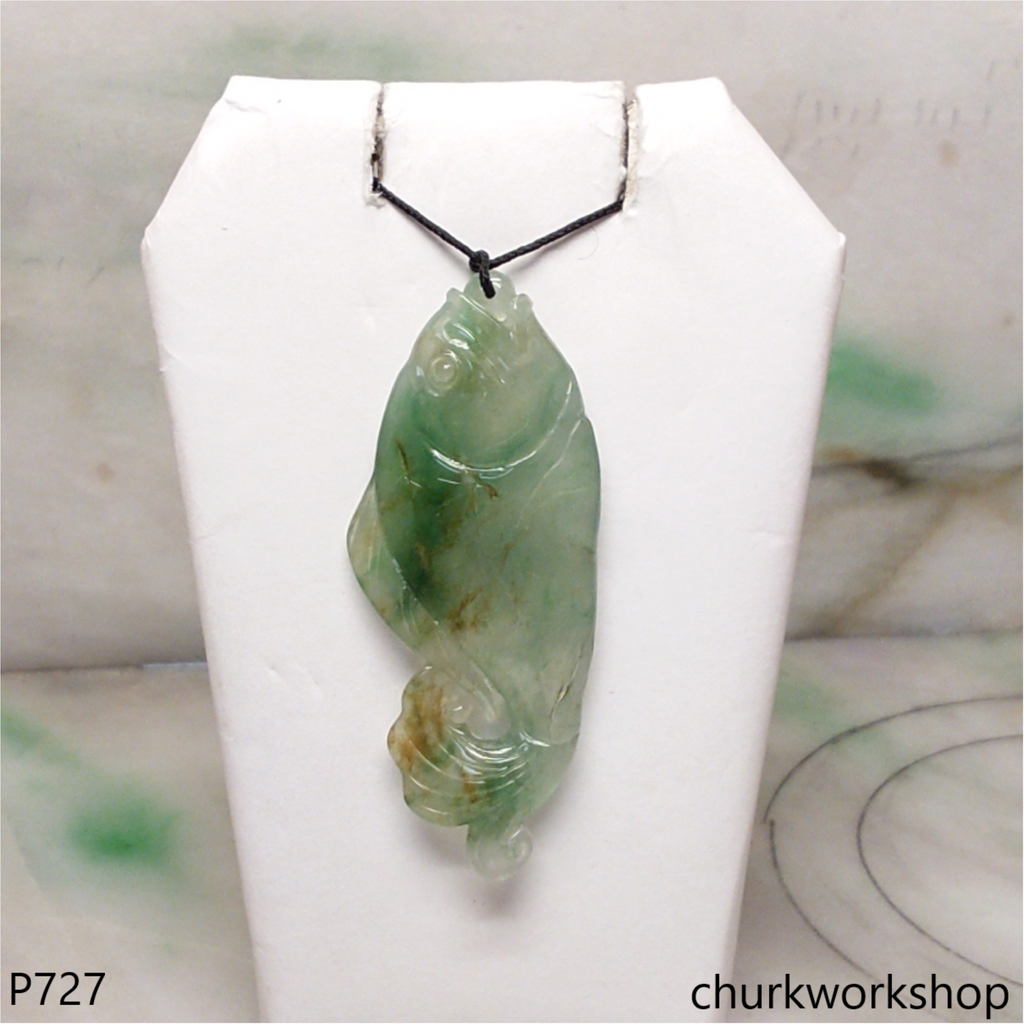 Jade fish pendant