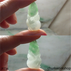 Small jade monkey pendant