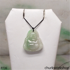 Jade happy Buddha pendant