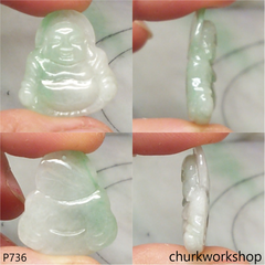 Jade happy Buddha pendant