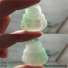 Jade happy Buddha pendant
