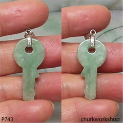 Jade key pendant