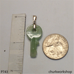 Jade key pendant