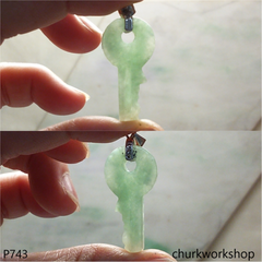 Jade key pendant