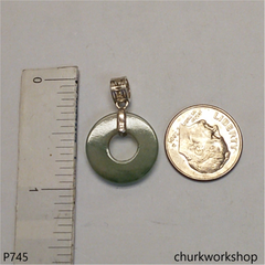 Small jade Donut pendant