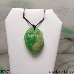 Jade monkey pendant