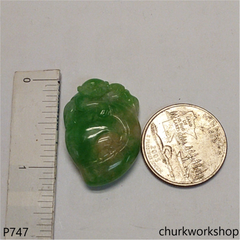 Jade monkey pendant
