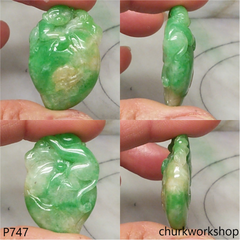 Jade monkey pendant