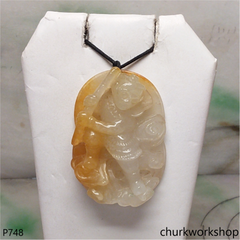 Monkey King jade pendant