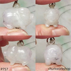 Jade pig pendant