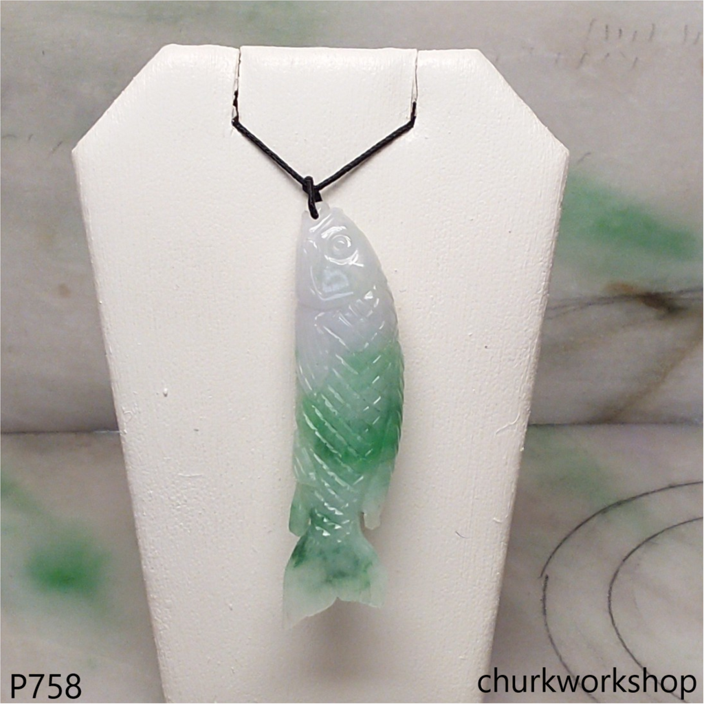 Jade fish pendant