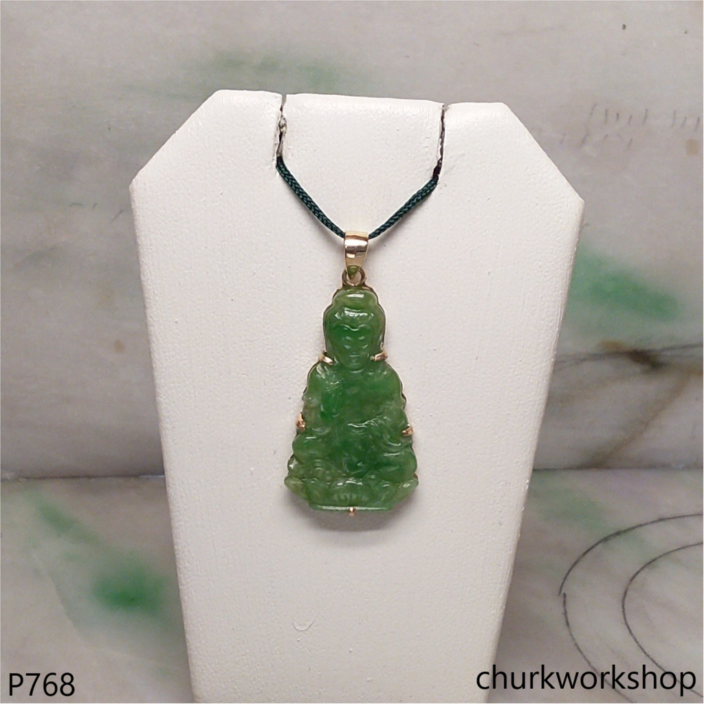 Green lady Buddha pendant